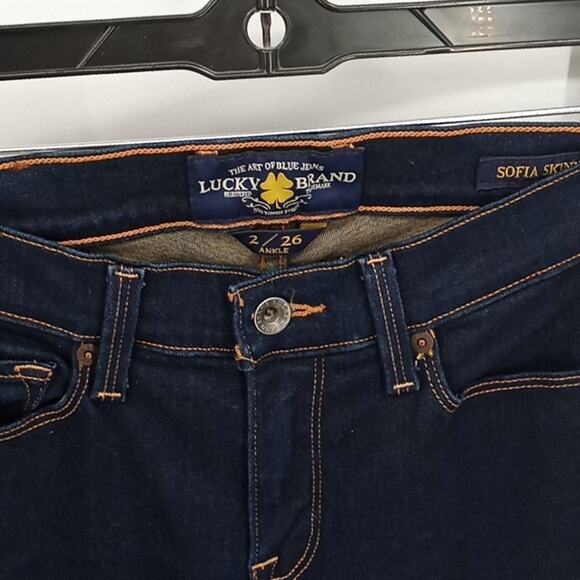Lucky Brand Sofia Skinny Women's Dark Wash Ankle Jeans Size 2 (26) - Picture 3 of 16